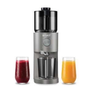 About dylect® nutrimax cold press juicer for home | 130mm wide chute | unique compact design | reverse function | advanced safety features | easy assembly & cleaning | all types:hard, soft & leafy